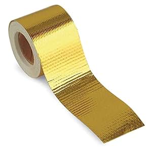 Rouleau Adhésif En Aluminium Doré Résistant à La Chaleur - 10 M X 5 Cm, Pour échappement Et Isolation Thermique - 2