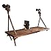 Produktbild PENGFEI Wandtisch Wandklapptisch Schreibtische Regal Wandcomputer Schreibtisch Massivholz Industrie Retro, Massivholz, 4 Größen (Farbe : Holzfarbe, größe : 120x45x3CM)