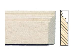 Melody Jane Dolls House Bare Wood Skirting Board Baseboard Pack of 6 45cm 17.5" Long