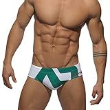La traje de baño para hombres es apropiado que lleva debajo el sol, en la playa, piscina, para deportes acuáticas, surfeando, o competición de natación, entrenamiento, etc.