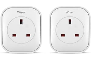 DRAYTON BY SCHNEIDER ELECTRIC Wiser By Drayton Smart Plug (2 Pack) & Smart Heating System Range Extender - Works with Amazon Alexa, Google Home, IFTTT