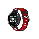 XYQS Smart Watch-Herzfrequenz- und Aktivitäts-Tracking Schlafüberwachung Smart-Armband-Sportuhr für Ios Android Geschenk (Farbe : Red)