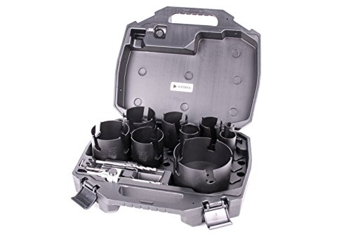 Amboss HM Universal-Lochsägen „Black Edition TCT Power Set“ – 11 teilig Ø 22-114 mm - 2