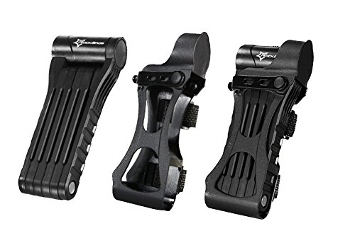 HYSENM diebstahlschutze faltbare Schloss Fahrradschloss MTB Rennrad Fahrrad schwarz