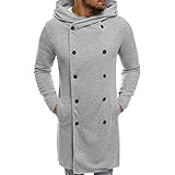 LUCKYCAT Herren Mäntel mit festem Mantel Frack Mantel Gothic Gehrock Mit Kapuze Praty Outwear Winterjacke Steppjacke Daunenjacke Parka Mäntel Jacken