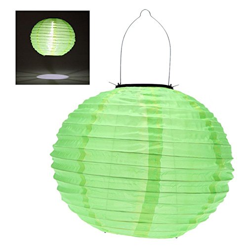 Hrph 4pcs 30CM Wasserdichte Solarlaterne Solar-Outdoor-Hängeleuchten LED Urlaub Lichter Laterne Chinesisches Feiern Hängen (Solarlaterne) - 3