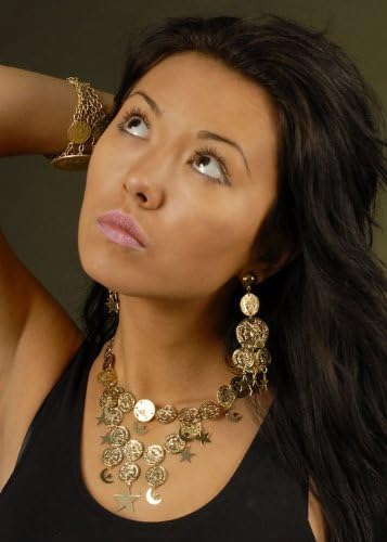 Sancto International Gold Coloured Coin Gypsy Jewellery Set