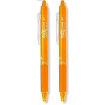 PILOT Frixion Ball Clicker Tintenroller – 0,4 Mm, Orange, Mine Wechselbar, Radierbar