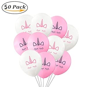 Tumao 50Pcs Unicorn Globos de