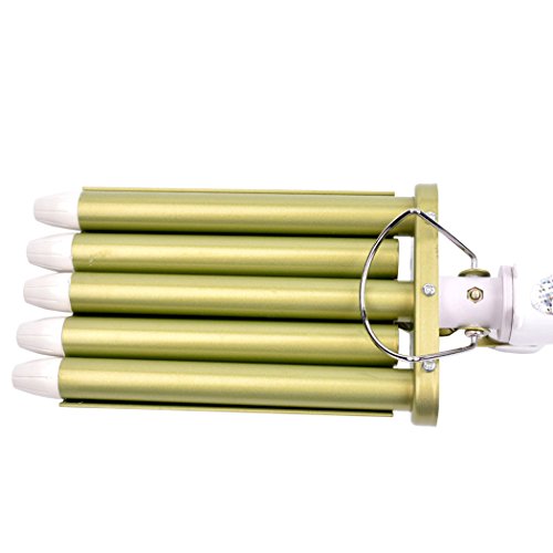inkint ® Frisur Werkzeuge King Size 5 Barrels Five Rohrverbinder Big Haar-Welle Lockenwickler Locken Lockenstäbe(Nano Titanium Keramik) - 6