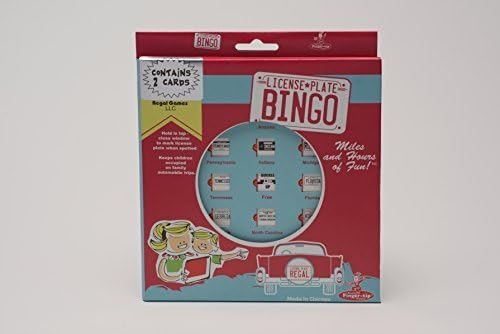 Regal Games License Plate Travel Bingo (2 Cards) by Original Toy Company