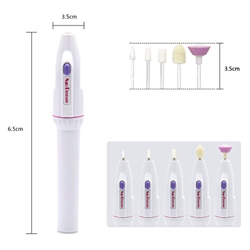 CoFashion elektrische maniküre pediküre Werkzeuge Maschinen-Nagel-Schleifer Polierer Set - 2