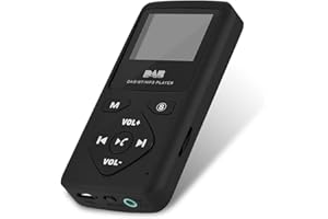 ASHATA Richer-R Mini Bluetooth Radio Numérique Dab+ Dab, Radio de Poche Pocket Radio Portable Fonction Lecteur MP3 de Carte TF 32 Go, Mini FM Récepteur avec Écran LCD DE 1,8' et écouteur