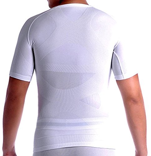 SODACODA Herren Figurformendes Kompressions Unterhemd – T-Shirt mit V Neck (S-XL) - 3