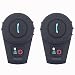 Produktbild Suntime Motorrad Gegensprechanlage, 500M Reichweite Helm Intercom 3 Fahrer Verbindung mit Handy Navi für Motorrad Snowmobile Ski Radfahren Schwarz (2 Set)