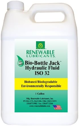 Renewable Lubricants Bio-Bottle Jack ISO 32 Hydraulic Lubricant, 1 Gallon Jug