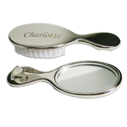 Personalised Rocking Horse Brush & Mirror (PLease email us any name with a maximum of 15 chars)
