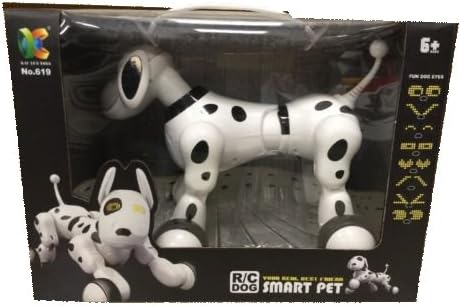 RC Smart Robot Dog Sing Dance Walking Talking Dialogue RC Pet Toy Black