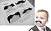 Edealing New Mustache Pacifier Binkie Man Plug Funny Baby Silicone Bpa Free Pack Of 3