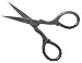Professional Mustache Nose Scissors Baby Hair Trimming Scissors Grooming Beard Eyebrow Scissors 4 Inch Sandbros S121