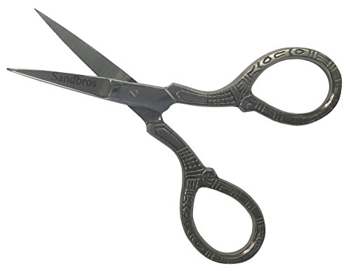 Professional Mustache Nose Scissors Baby Hair Trimming Scissors Grooming Beard Eyebrow Scissors 4 Inch Sandbros S121