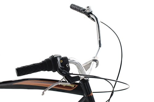 KS Cycling Herren Fahrrad Beachcruiser Vintage RH 46 cm, Schwarz, 26, 729B - 5