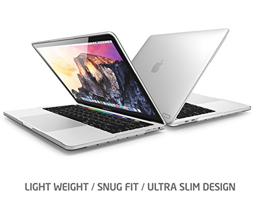 Macbook Pro 13 Hülle 2016, i-Blason weiche, mattierte Soft-Touch Hartschalen-Hülle für Apple Macbook Pro 13“ Zoll mit Retina Display, hergestellt in 2016, auch passend für die Touch Bar und Touch ID Modelle (frost/klar) - 7