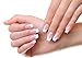 Price comparison product image Taymee Lifestyle 24 Square Fake Nails False Natural French Manicure Nail Extensions Glue Included