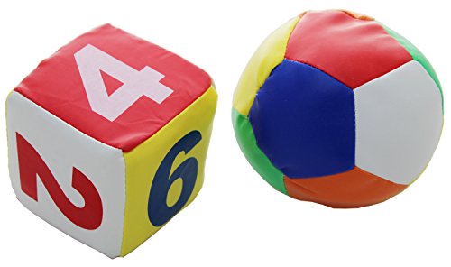 Sports Pro Soft Jingle Number Cube Dice And Multi Colour Play Ball Set Sports Pro Soft Jingle Number Cube Dice And Multi Colour Play Ball Set