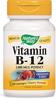 Nature's Way Vitamin B-12, 100 Loz 2000 MCG