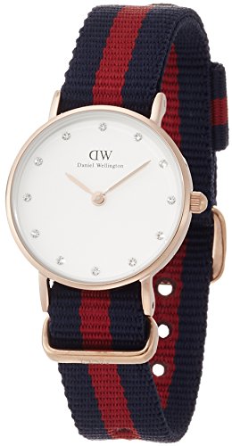 Daniel Wellington Damen-Armbanduhr XS Classy Oxford Analog Quarz Nylon DW00100064