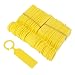 Imported 100pcs PP Greenhouse Gardening Plant Ring Hanging Collar Tag Label Yellow RS.465.00