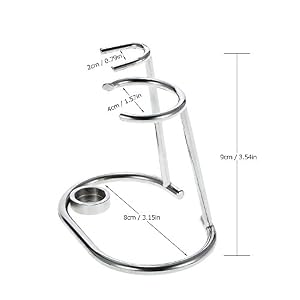 Anself Stainless Steel Shaving Holder Stand for Shaving Razor Brush Bowl, Shaving Tool Organizer - Image 5