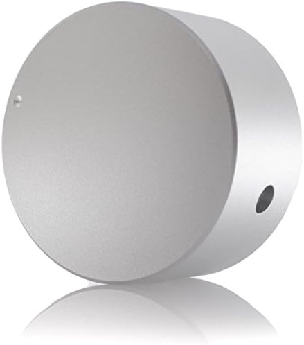 Hifi Lab Potentiometer-Knob Aluminium solid 40x22mm Pot Knob Alu Control Rotary Switch 6,35mm shaft Audio silver