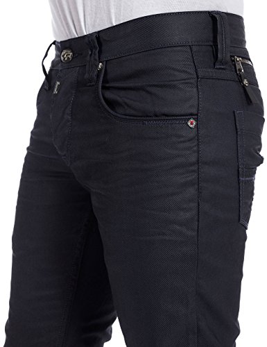 Timezone Herren Slim Jeanshose New EduardoTZ Blau (wave wash 3736)