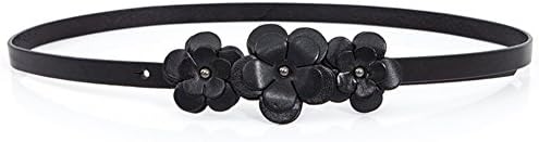 Women belts Sweet flower belt dress decoration literary waist chain-I 103cm(41inch)