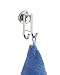 Produktbild WENKO 17800100 Power-Loc Wandhaken Bovino - Befestigen ohne bohren, Doppelhaken, Easy Hang On, Edelstahl rostfrei, 4 x 7.5 x 6 cm, Glänzend