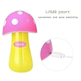 Luftbefeuchter, dizaul ® tragbare Mini-USB Pilz Ultraschall-Luftbefeuchter + LED kleine Nachtlicht für Babies und Kinder (passend als Geschenk)-pink - 8