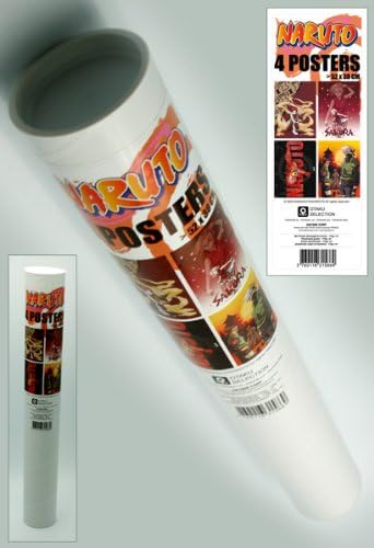 Otaku Selection ABYDCO041-Naruto Decoration-Pack Of 4-Coated Poster Best Of