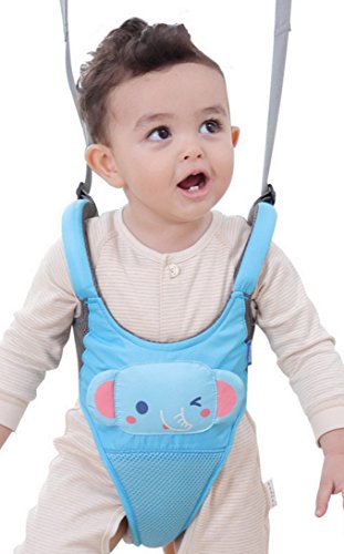 Happy Cherry Unisex Baby Walking Assistant Lauflerngurt Sicherheitsleinen Kleinkind zu Fuß Lernen Abnehmbarer Griff Auffanggurt für Baby 10-18 Monate