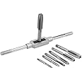 8pcs M3-M12 Tap Wrench Drill Set Hand Tapping Tools Metric Screw Thread Tap Twist Drill Bit Wrench Set