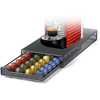 Cassetto Porta Capsule Nespresso - Per 40 Capsule, Colore Marrone