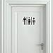 Produktbild Rvqpytz 5Pcs 25X16.5Cm Funny Wc Alien Man And Woman Bathroom Door Decoration Decal For Wall Sticker