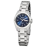 Regent Damen-Armbanduhr Elegant Analog Stahl-Armband silber Quarz-Uhr URF518