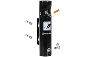 LIUWEIBIN Cenicero de pared con cerradura,Columna de cenicero de pared de acero inoxidable 304,Cenicero exterior de acero inoxidable con tornillo y llave,para centros comerciales, vestíbulos de