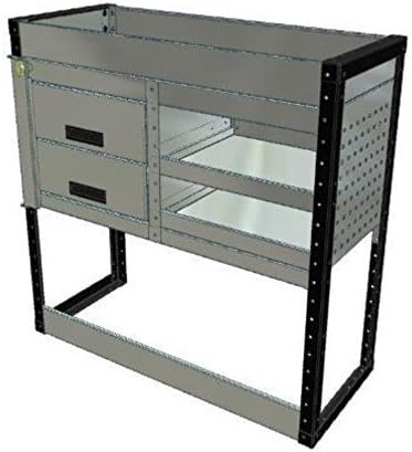Combination Storage Unit 1000Hx1250Wx430D 2 Drawer 2 Sloping Shelves - 1 Shelf