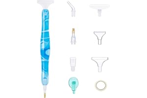 BLEEZM Plumas de Taladro de Pintura de Diamante 5D, Kit de Pintura de Diamante, Juego de herramientas de accesorios para bolígrafos de pintura de diamante, Bolígrafos de Resina Para Pintura de Diamantes