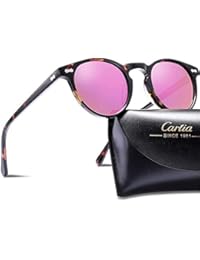 Carfia Retro Polarisierte Damen Sonnenbrille Herren Sonnenbrille Outdoor UV 400 Brille f&uuml;r Fahren Angeln Reisen