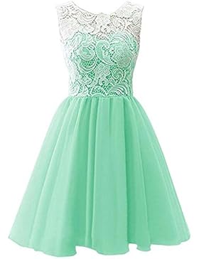 LSERVER-Mädchen Kinder Kleider Festlich Brautjungfern Kleid Prinzessin Hochzeit Party Kleid Spitze Spleiß Chiffon...