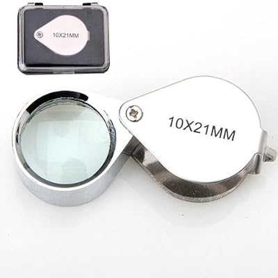 Hits_FR Co.,LTD MINI LOUPE portable de bijoutier horloger timbre LED lampe 10X 21mm outil montre